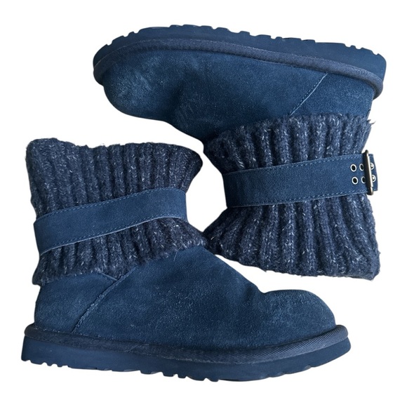 ORIGINAL UGG Sweater cuffs Bootie color blue size 5 - Picture 4 of 6